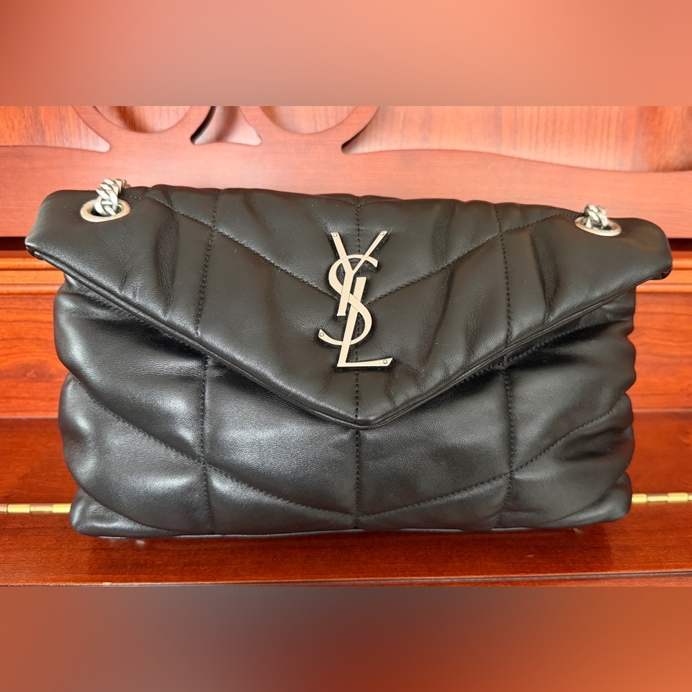 YSL Styles Black Quilted Shoulder Bag